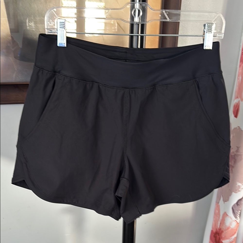 Lands' End Women's Black Athletic Shorts